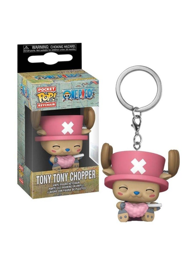 Funko Pocket POP! One Piece Tony Tony Chopper with Cotton Candy Vinyl Keychain (10.2 cm) - Image 2